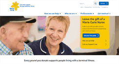 Desktop Screenshot of mariecurie.org.uk