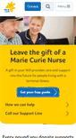 Mobile Screenshot of mariecurie.org.uk